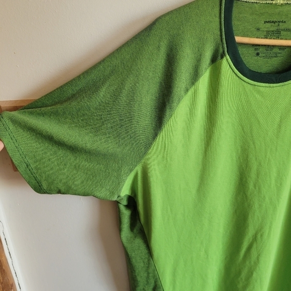 Patagonia Mesh Lightweight Short Sleeve Shirt Green XXL 2XL - Picture 8 of 9